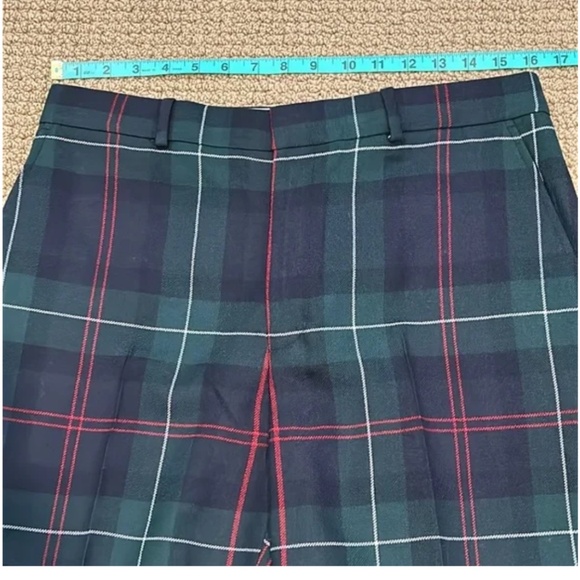 NEW Polo Ralph Lauren Plaid Wool Relaxed Straight Pant size 8 Blackwatch Multi - Picture 13 of 16